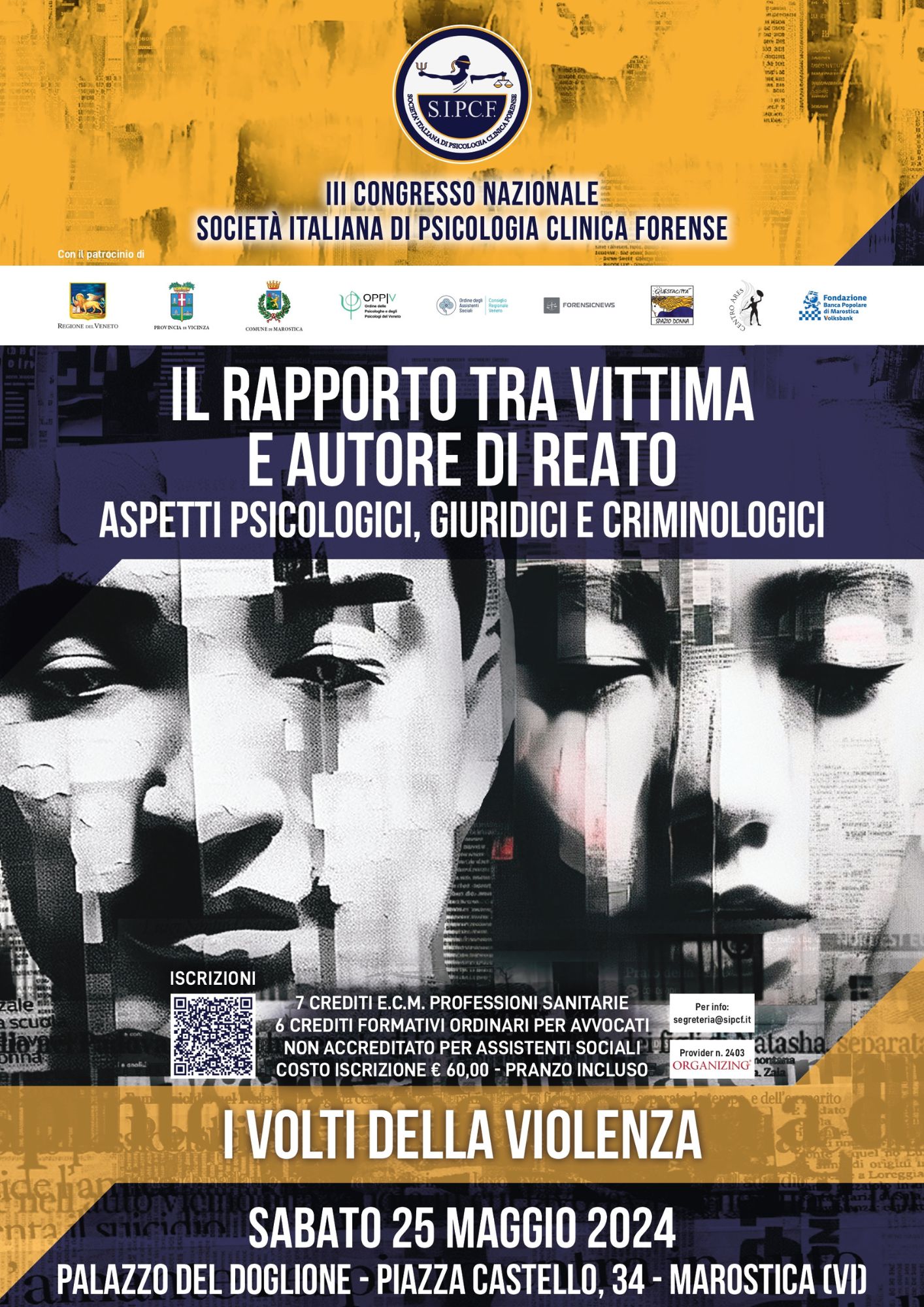 RAPPORTO VITTIMA /CARNEFICE: TUTTI I RISVOLTI al III Congresso Nazionale della SOCIETÀ ITALIANA DI PSICOLOGIA CLINICA FORENSE
